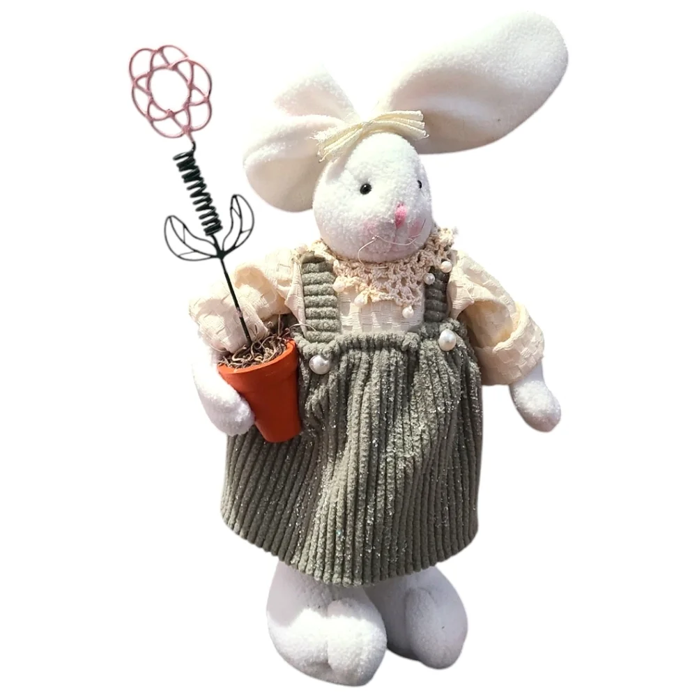 Stuffed Standing Rabbit Flower Pot 17